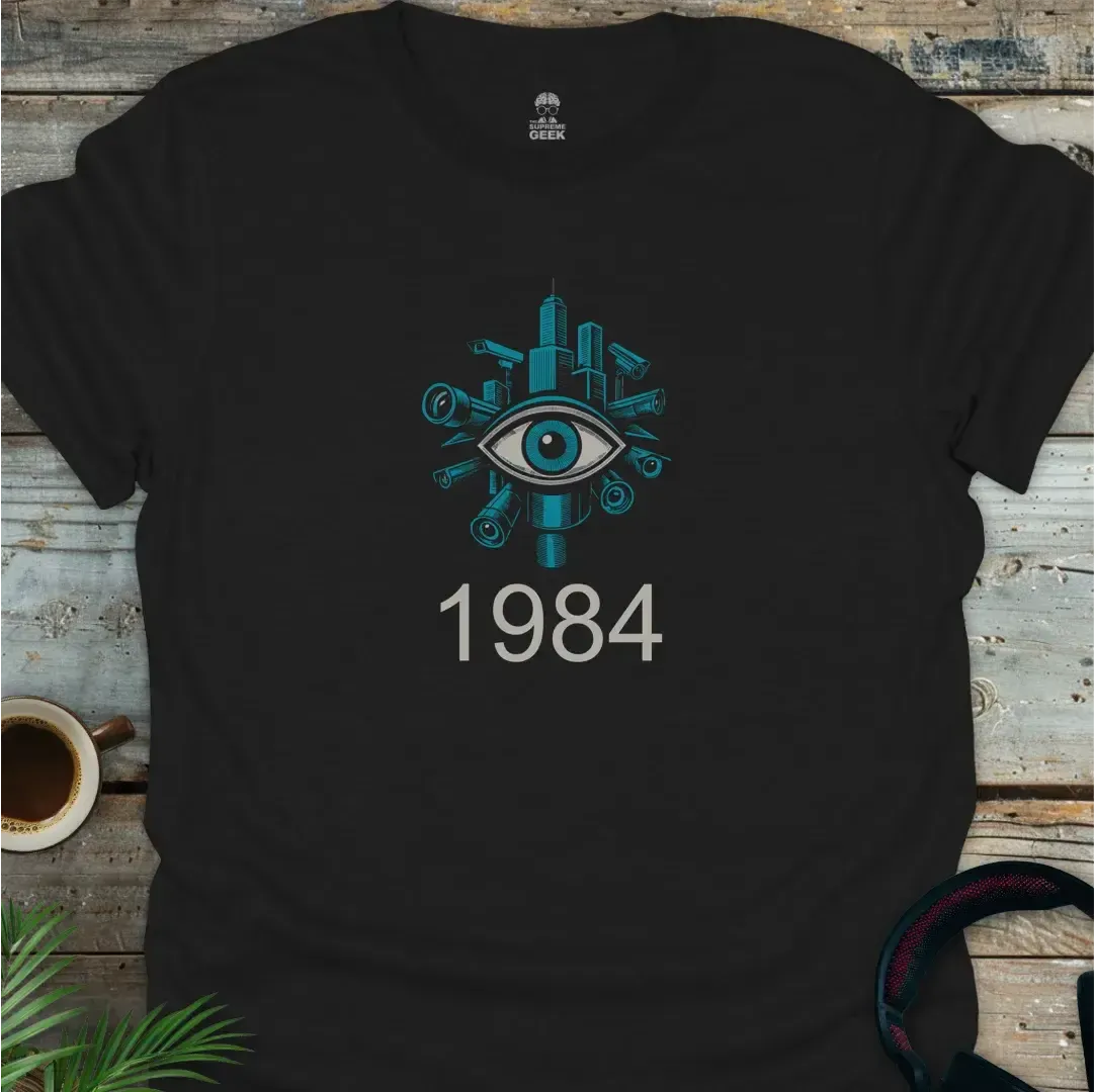 George Orwell's 1984 - Geek T-Shirt - Black
