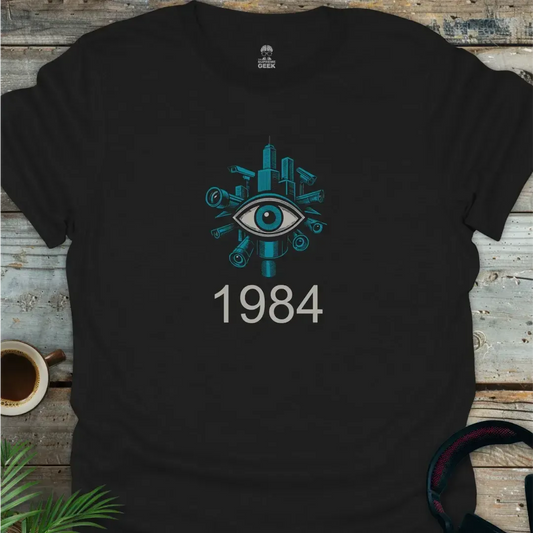 George Orwell's 1984 - Geek T-Shirt - Black