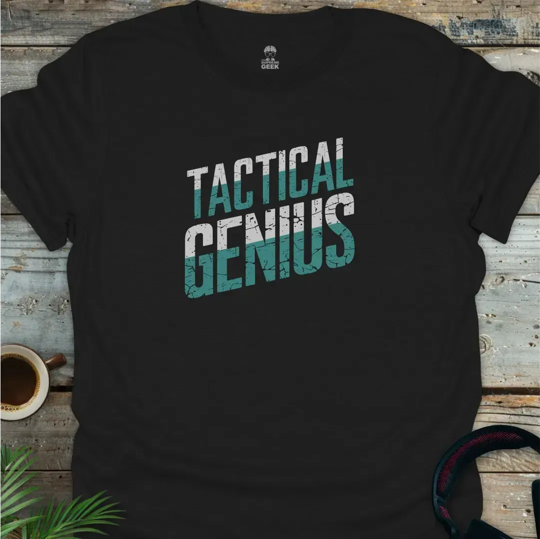 Tactical Genius - Geek T-Shirt - Black