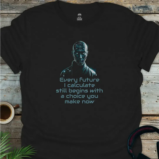 Cyber Oracle - Geek T-Shirt - Black