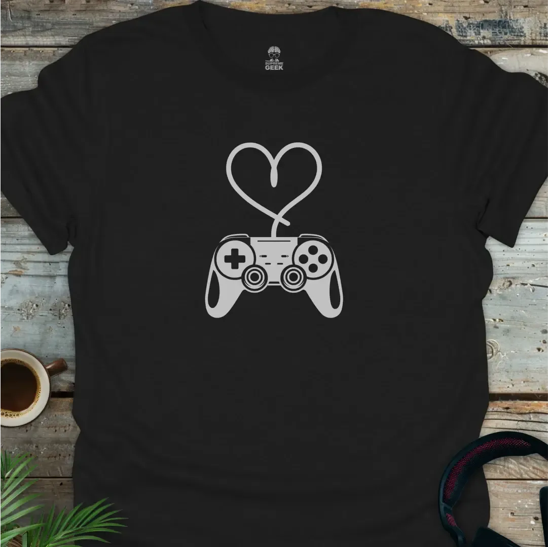 Control My Heart - Geek T-Shirt - Black