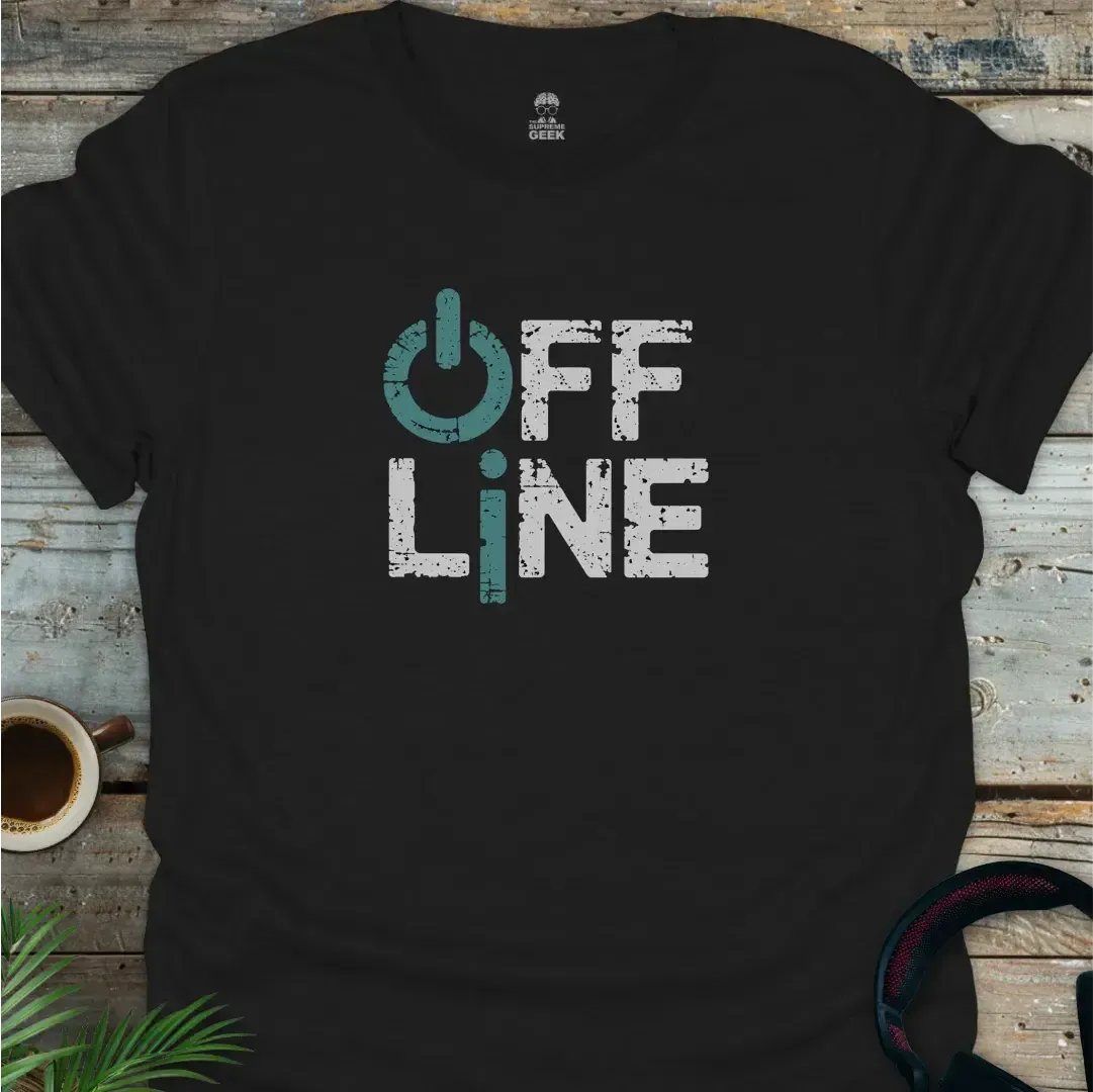 Offline - Geek T-Shirt - Black