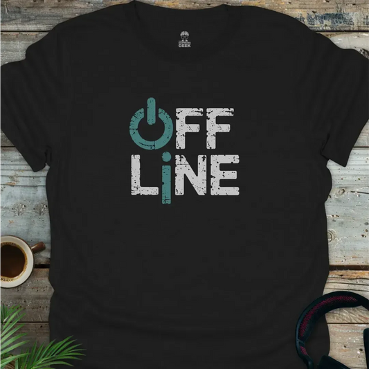 Offline - Geek T-Shirt - Black