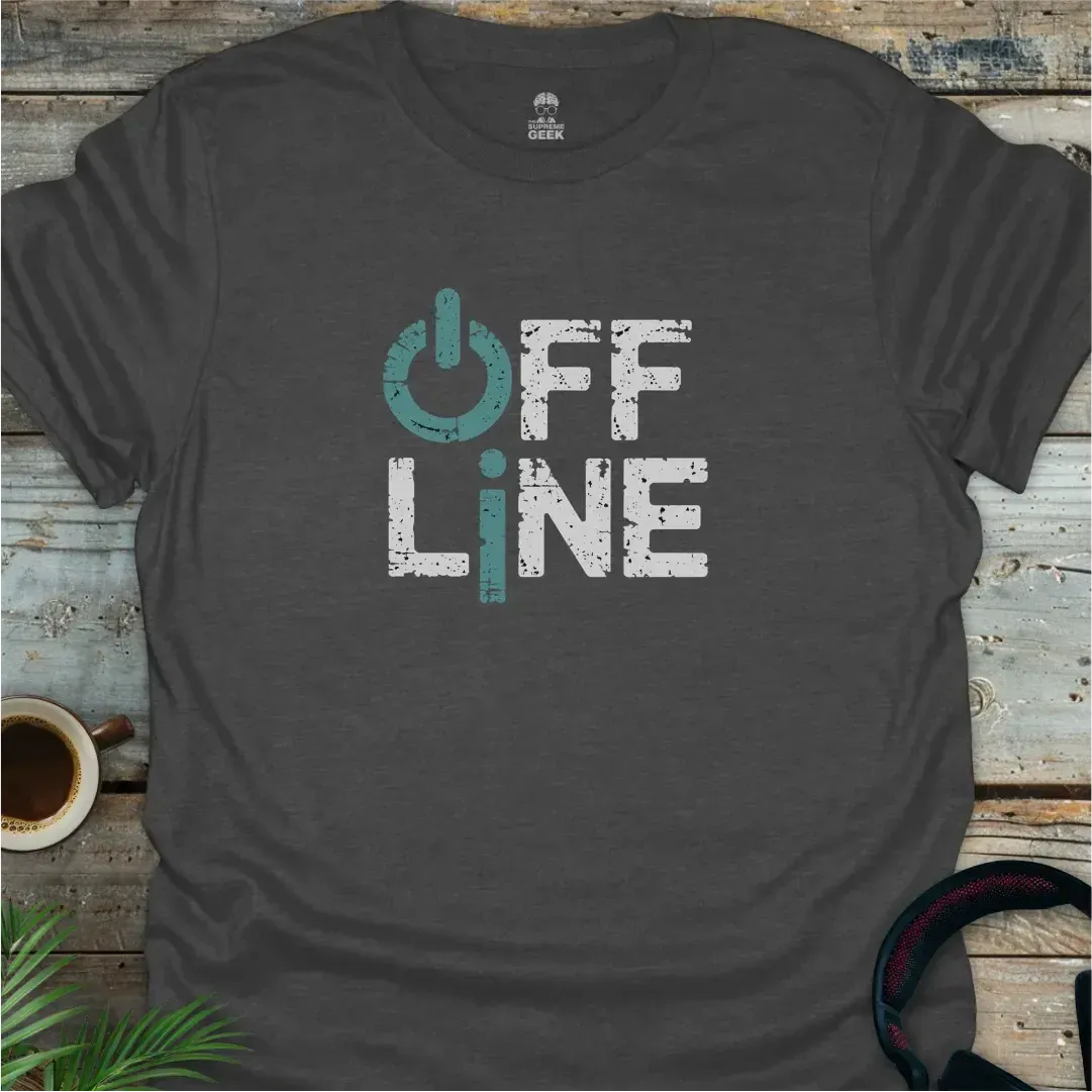 Offline - Geek T-Shirt - Dark Heather