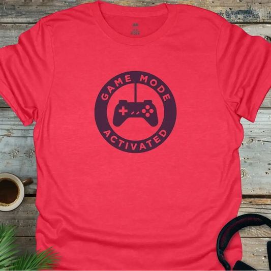 Game Mode Activated - Geek T-Shirt - Heather Red