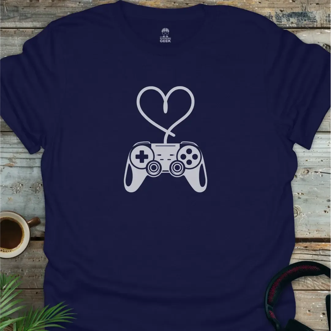 Control My Heart - Geek T-Shirt - Navy