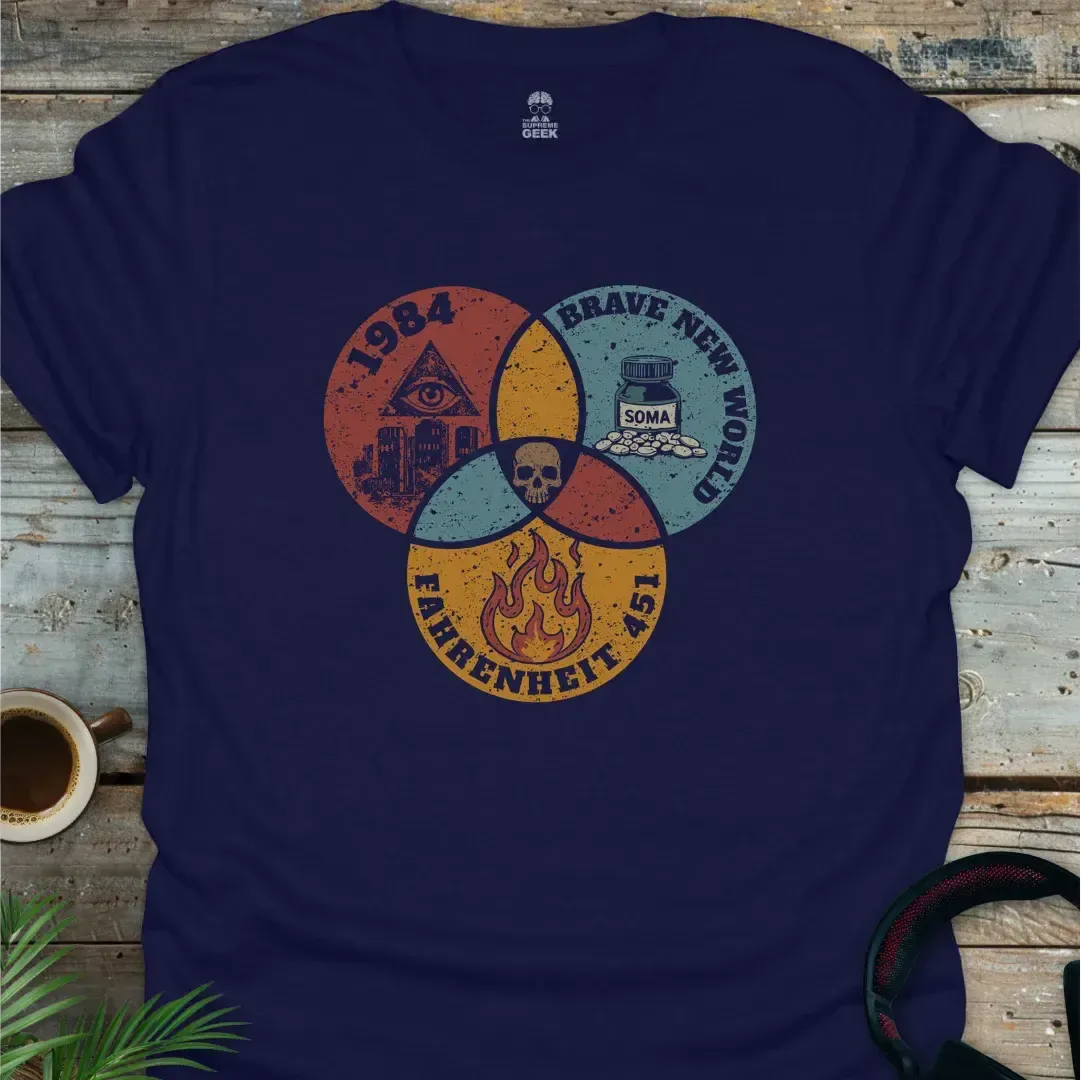 Dystopian Now - Geek T-Shirt - Navy