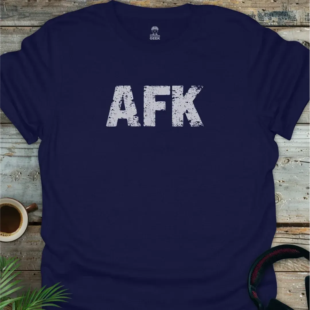 AFK - Geek T-Shirt - Navy