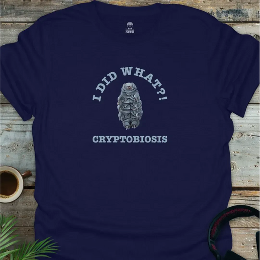 Tardigrade - Cryptobiosis - Geek T-Shirt - Navy