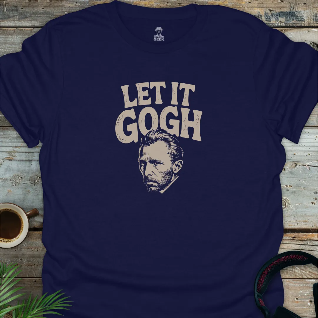 Let It Gogh - Geek T-Shirt - Navy