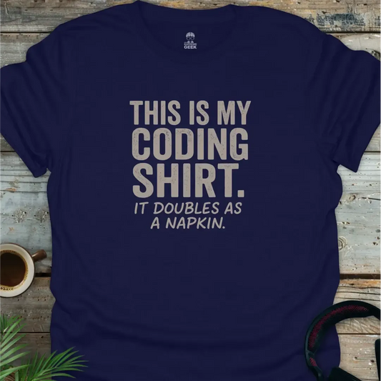 This Is My Coding Shirt - Geek T-Shirt - Navy