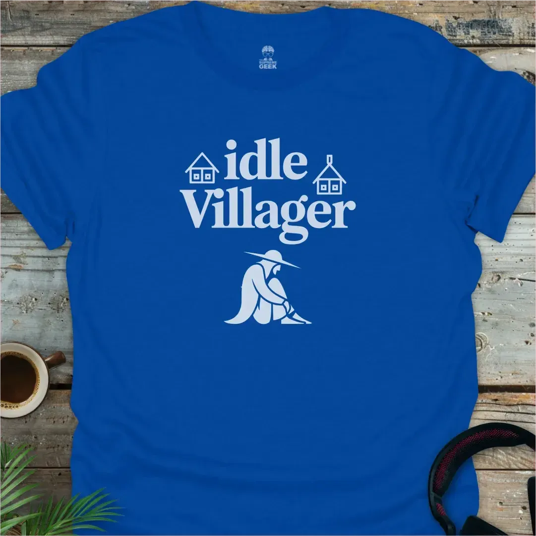 Idle Villager - Geek T-Shirt - Royal