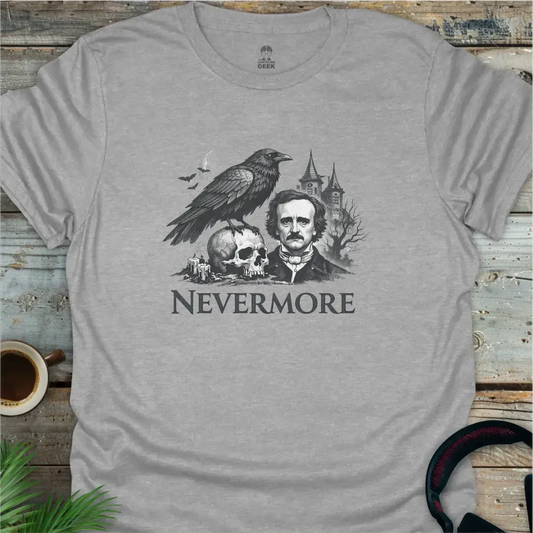 Nevermore - Geek T-Shirt - Sport Grey