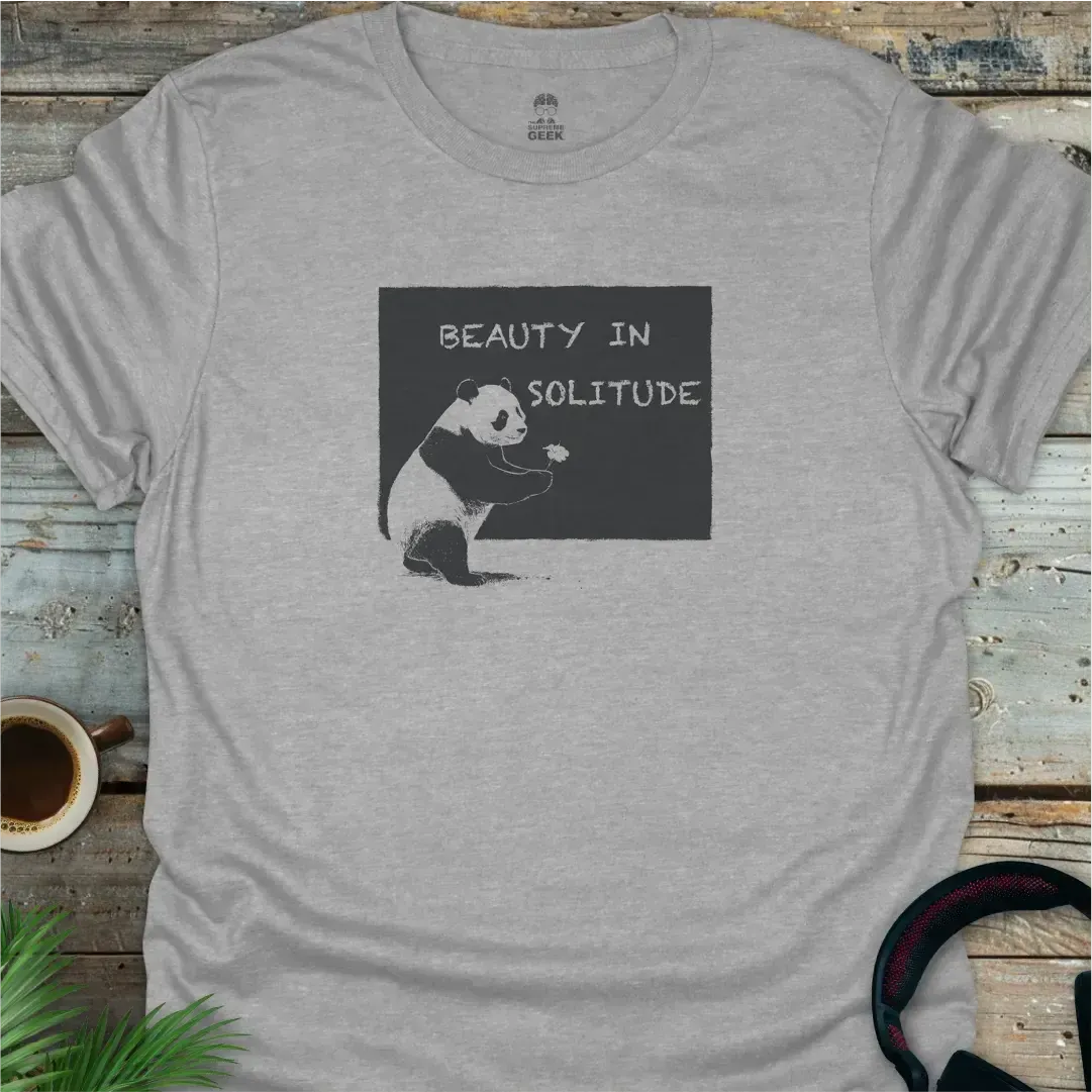 Beauty In Solitude - Geek T-Shirt - Sport Grey