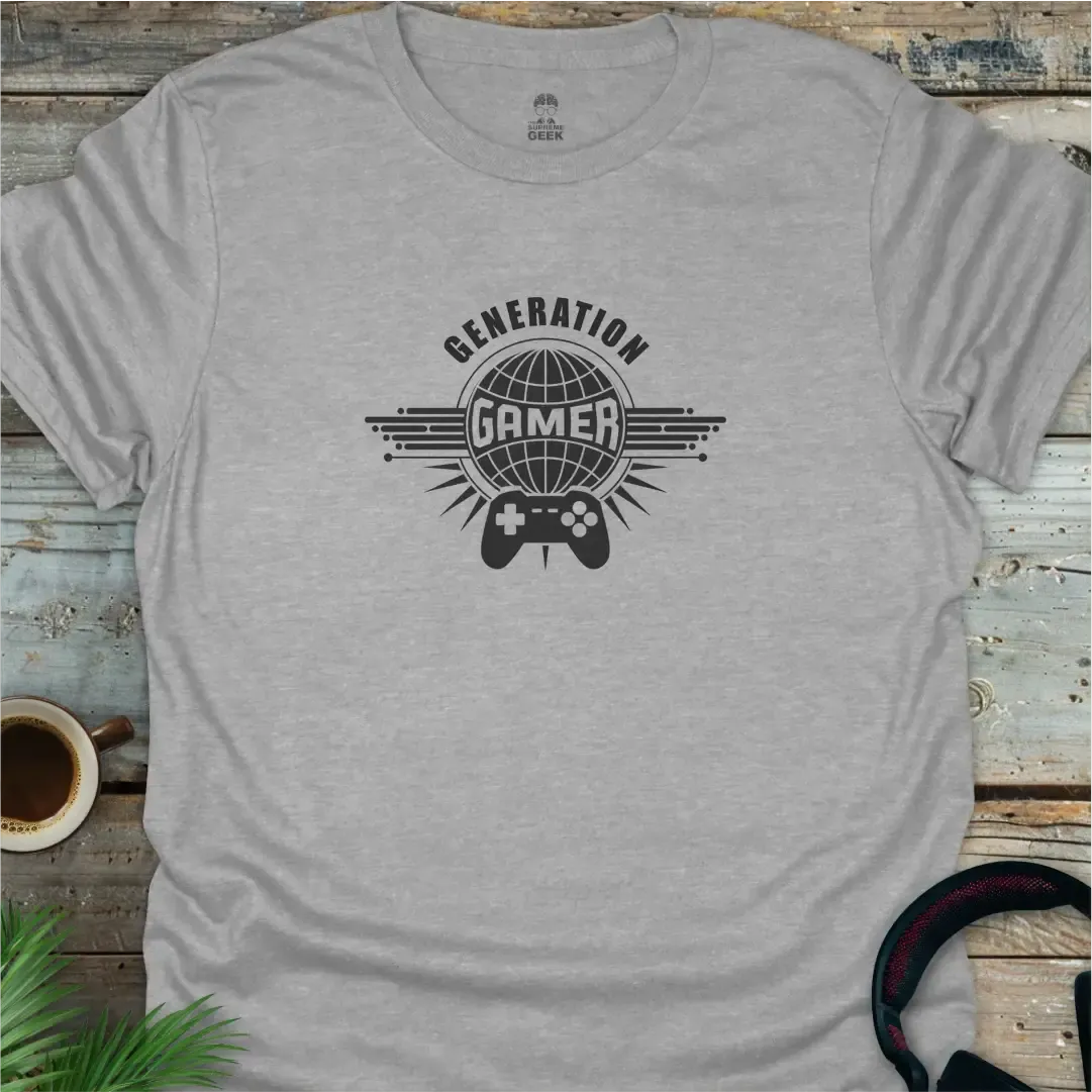 Generation Gamer T-Shirt - Sport Grey