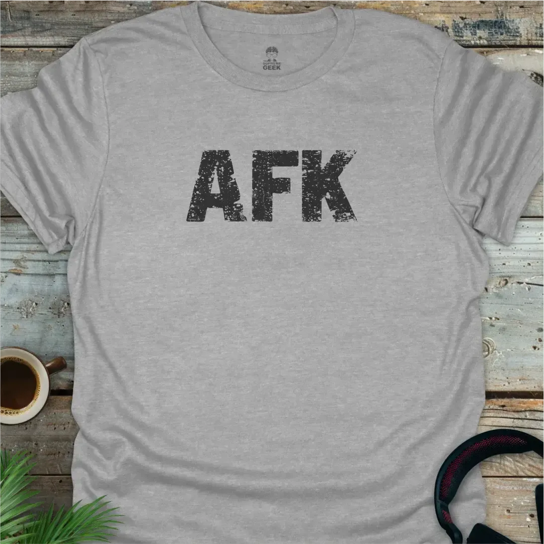 AFK - Geek T-Shirt - Sport Grey
