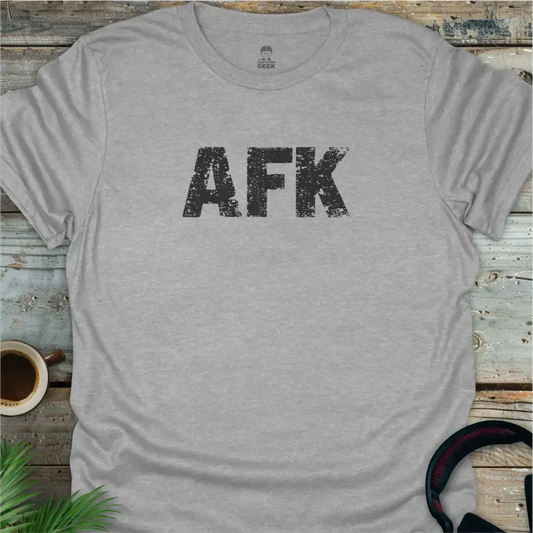 AFK - Geek T-Shirt - Sport Grey