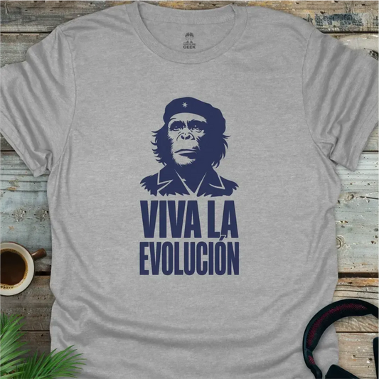 Viva La Evolución - Geek T-Shirt - Sport Grey