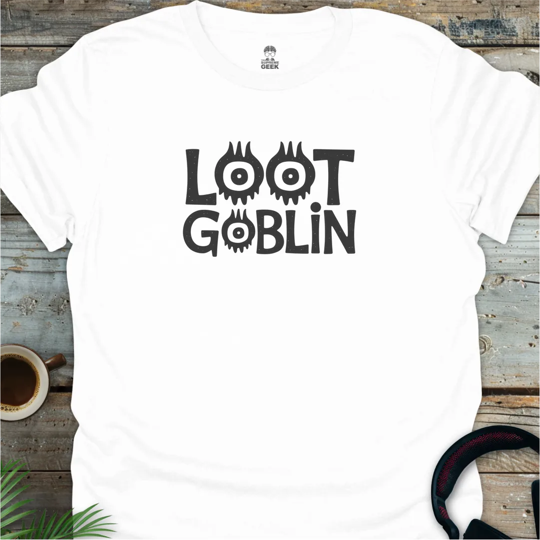 Loot Goblin - Geek T-Shirt - White