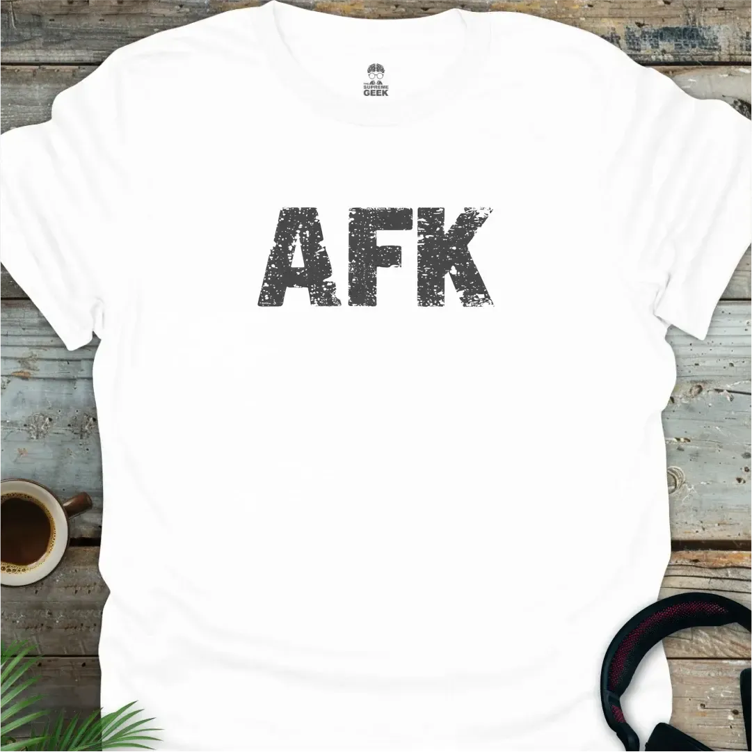 AFK - Geek T-Shirt - White