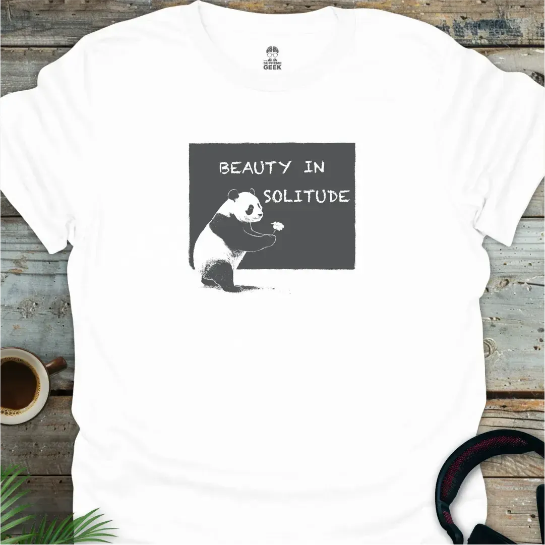 Beauty In Solitude - Geek T-Shirt - White