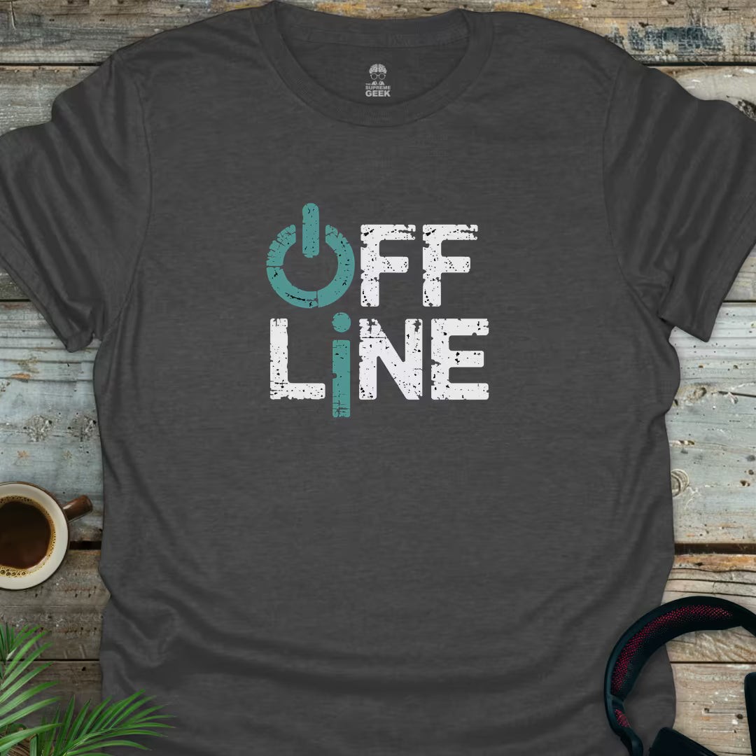 Offline - Geek T-Shirt - Dark Heather