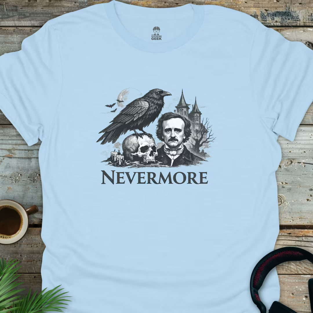 Nevermore - Geek T-Shirt - Light Blue