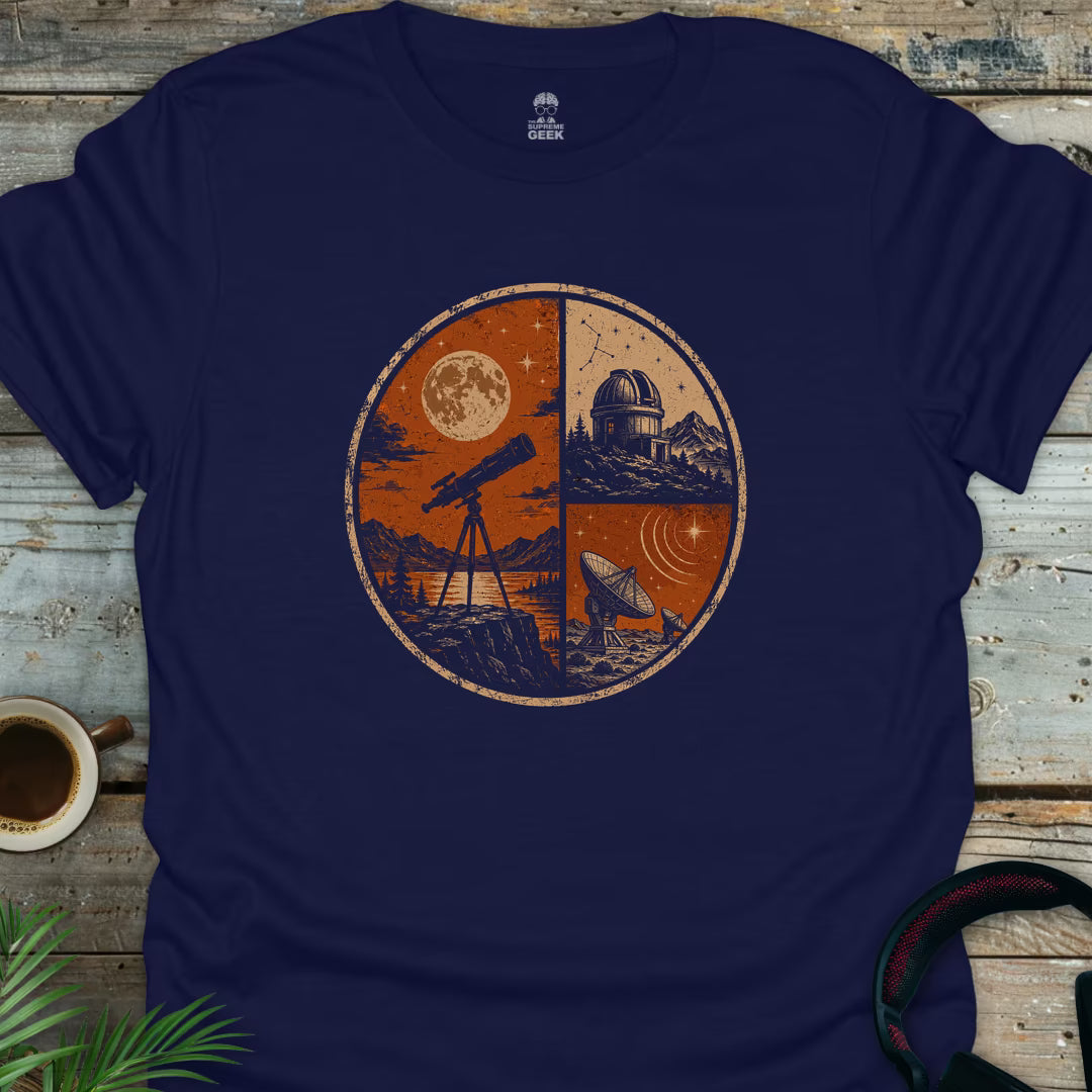 Still Searching - Science Geek T-Shirt - Navy