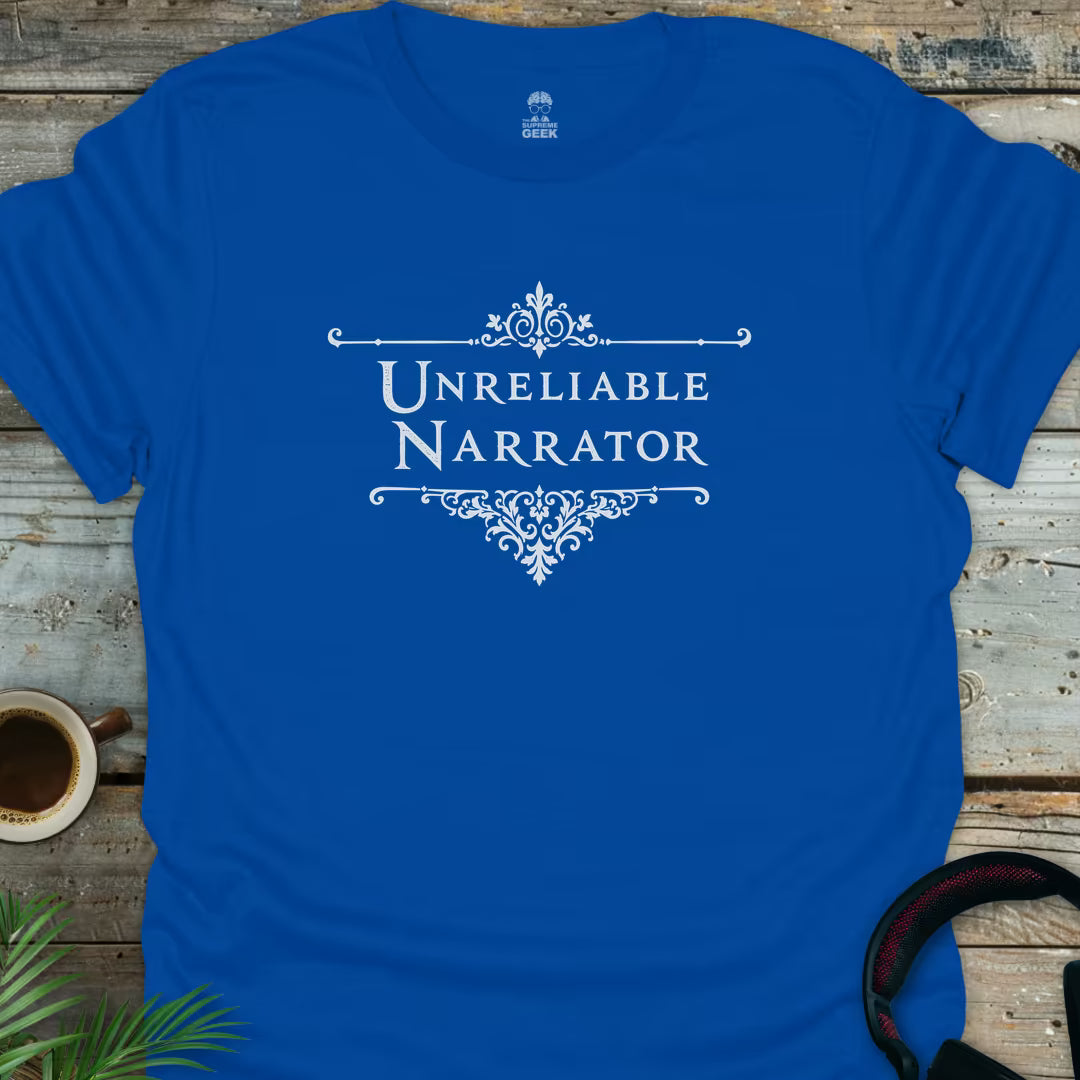 Unreliable Narrator - Literary Geek T-Shirt - Royal