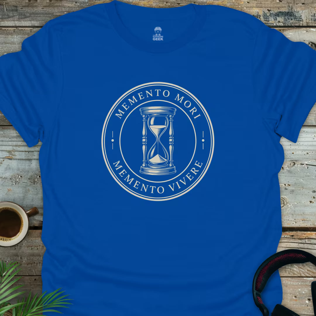 Memento Mori Memento Vivere - Geek T-Shirt - Royal