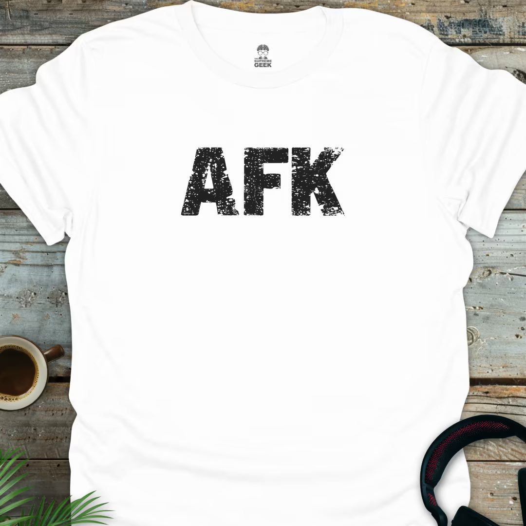AFK - Geek T-Shirt - White