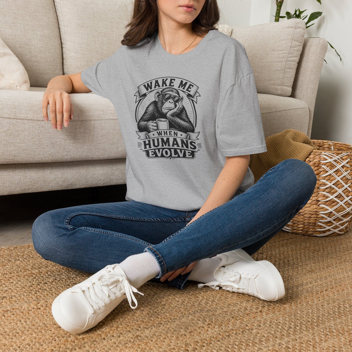 Wake Me When Humans Evolve - Geek T-Shirt