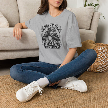 Wake Me When Humans Evolve - Geek T-Shirt