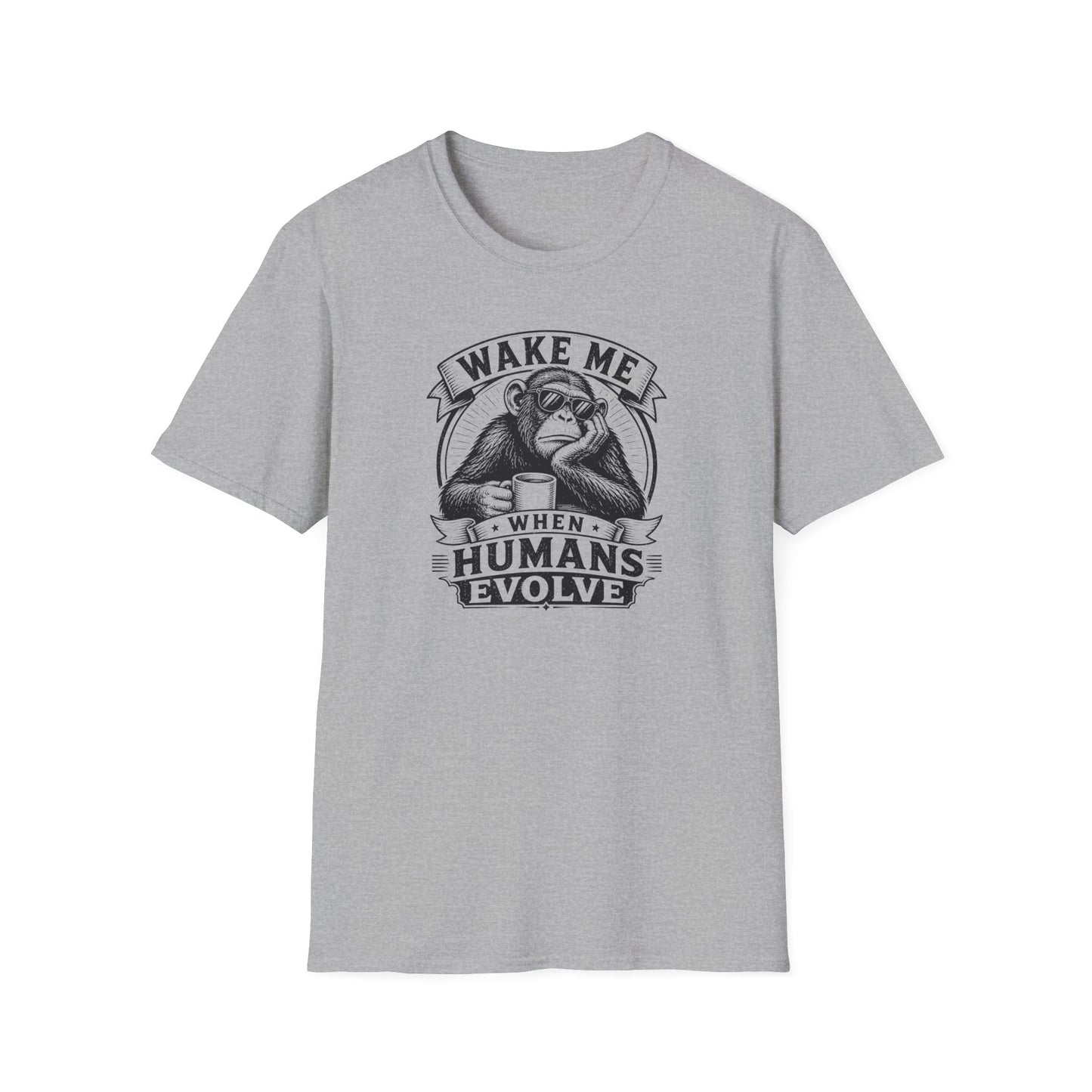 Wake Me When Humans Evolve - Geek T-Shirt