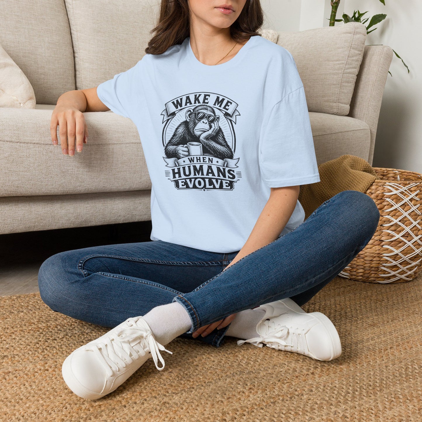 Wake Me When Humans Evolve - Geek T-Shirt