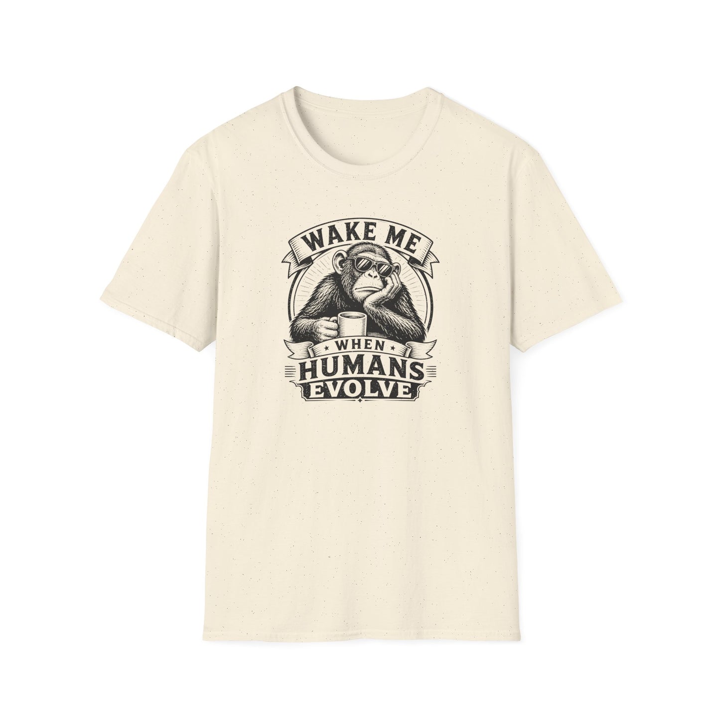 Wake Me When Humans Evolve - Geek T-Shirt