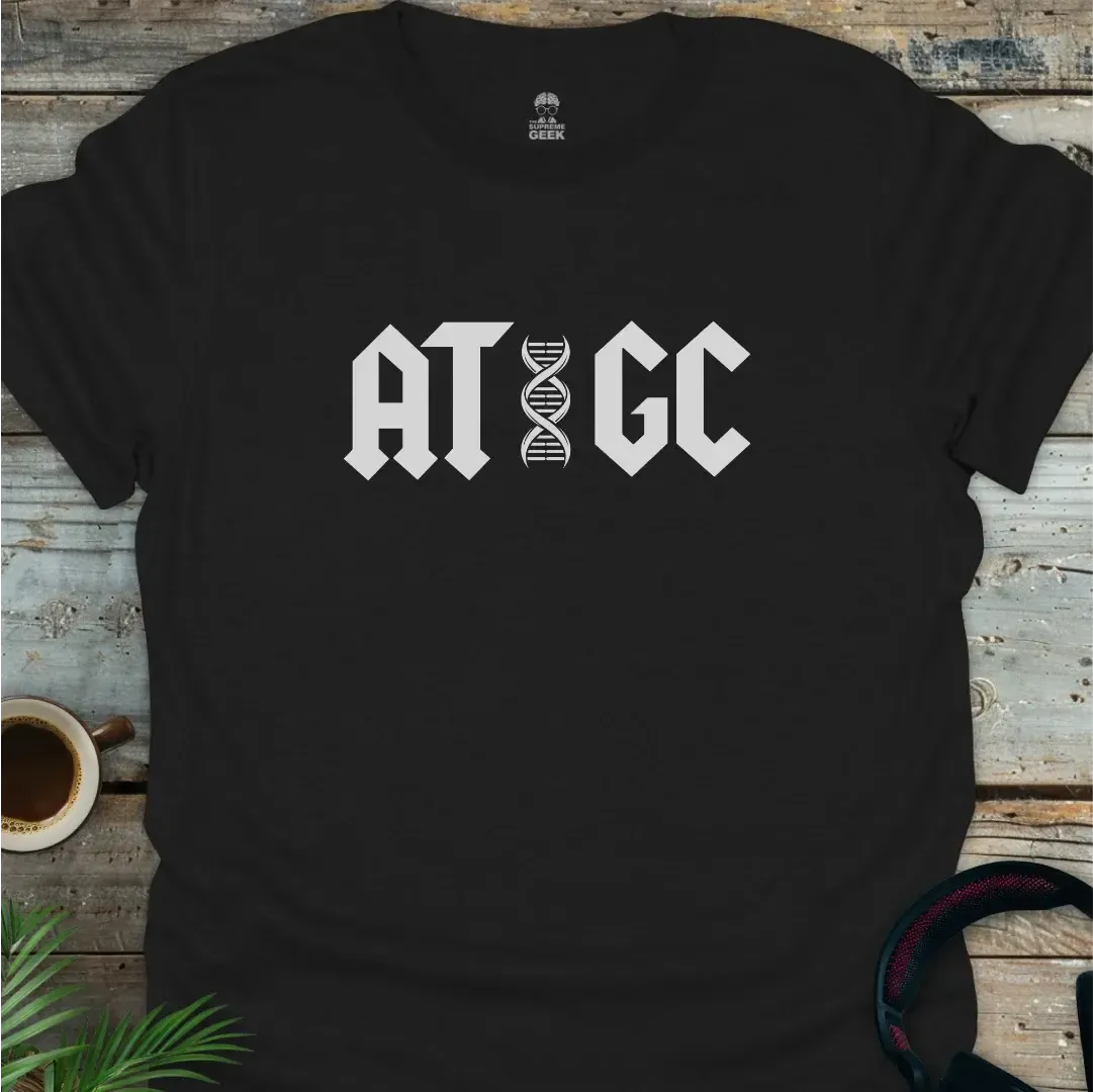 ATGC (DNA) - Geek T-Shirt - Black
