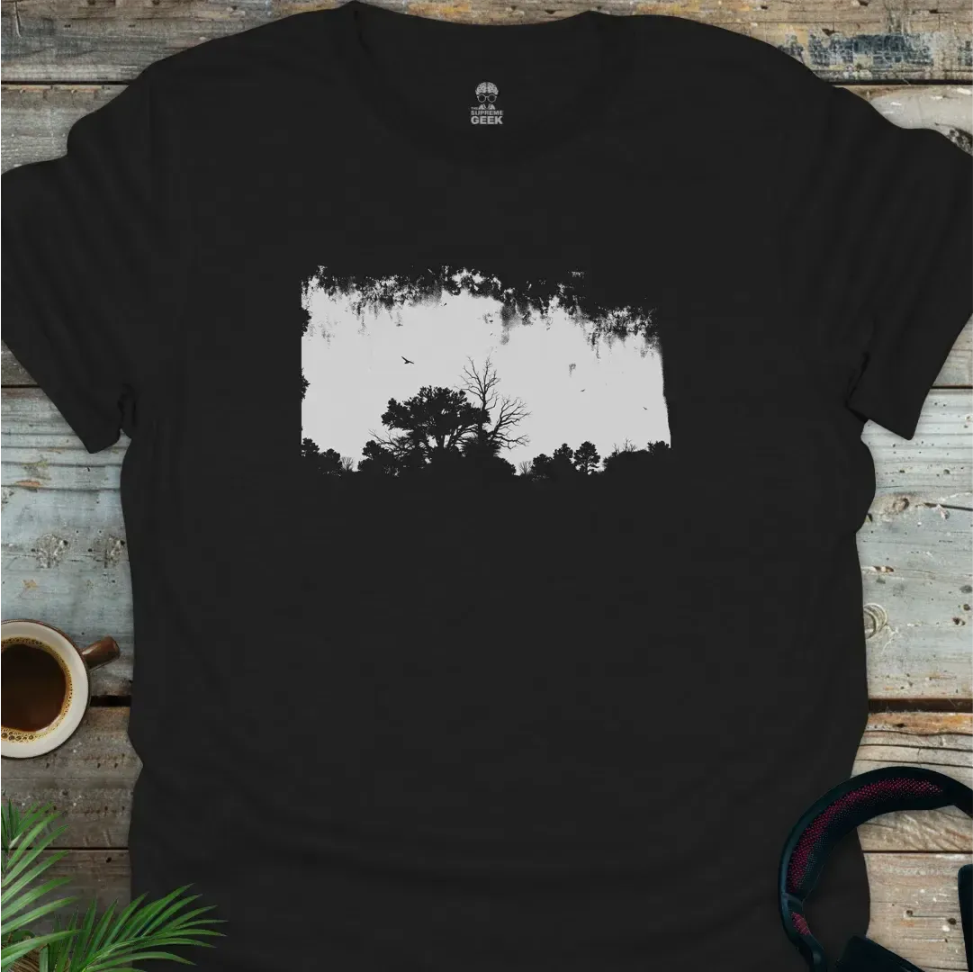 The Woods - Geek T-Shirt - Black