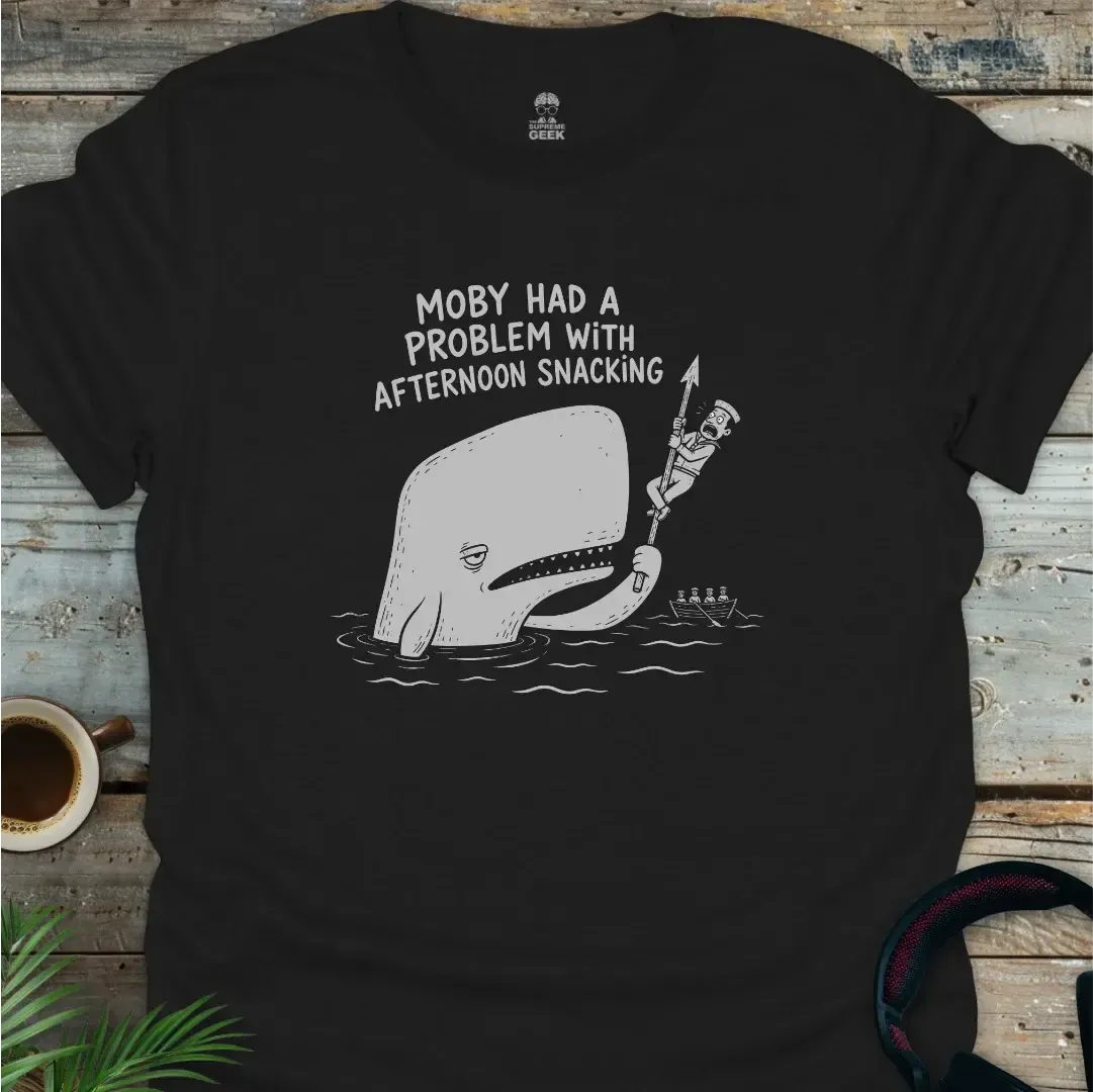 Moby Had A Problem - Funny Literary Geek T-Shirt