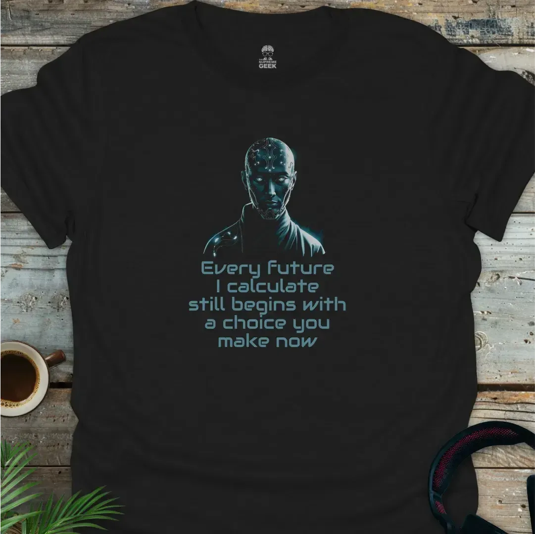 Cyber Oracle - Geek T-Shirt - Black