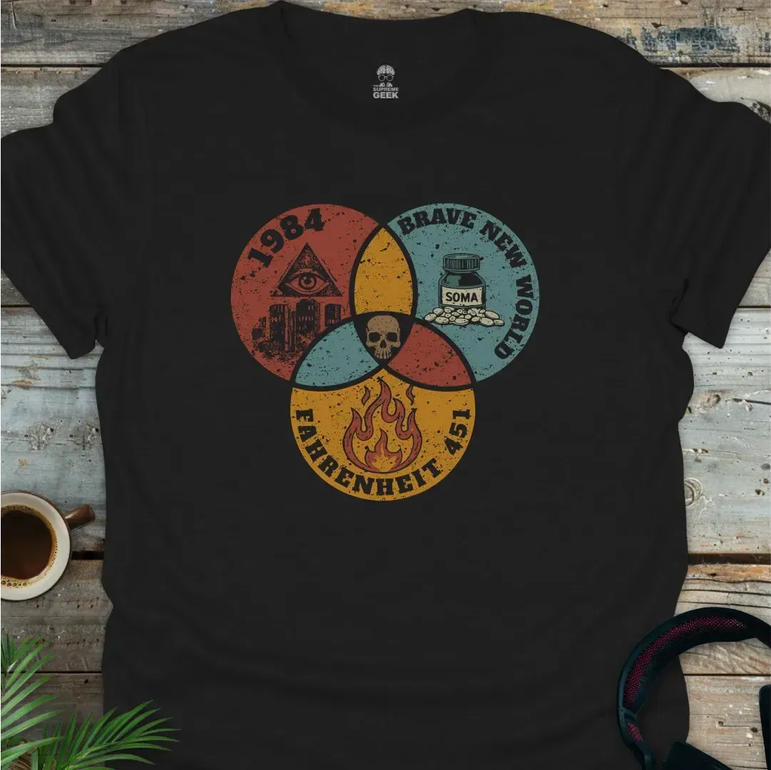 Dystopian Now - Geek T-Shirt - Black