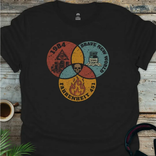 Dystopian Now - Geek T-Shirt - Black