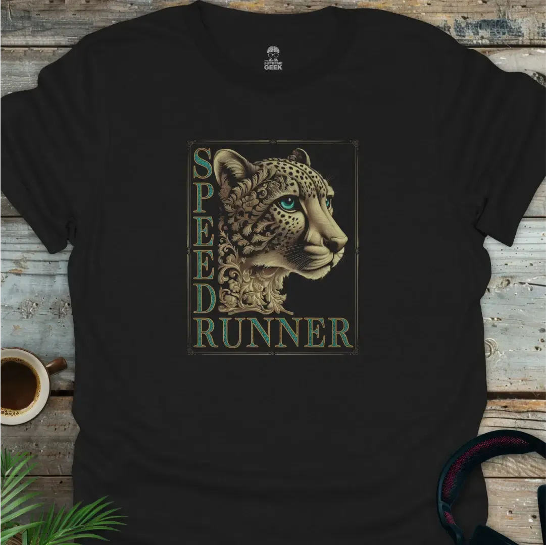Speed Runner - Geek T-Shirt - Black
