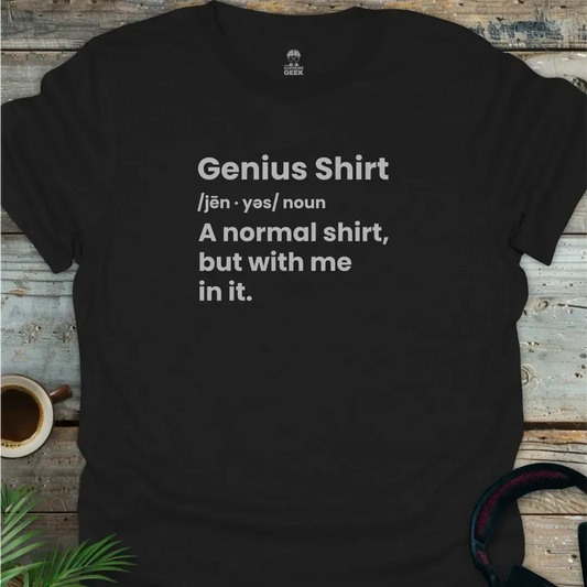 Genius Shirt - Geek T-Shirt - Black