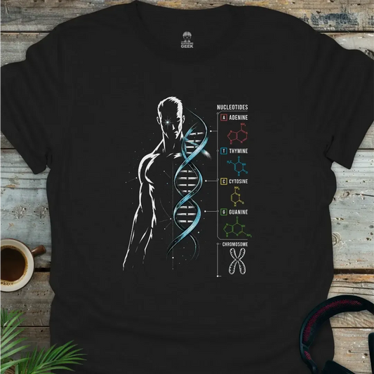 DNA & Nucleotides - Geek T-Shirt - Black