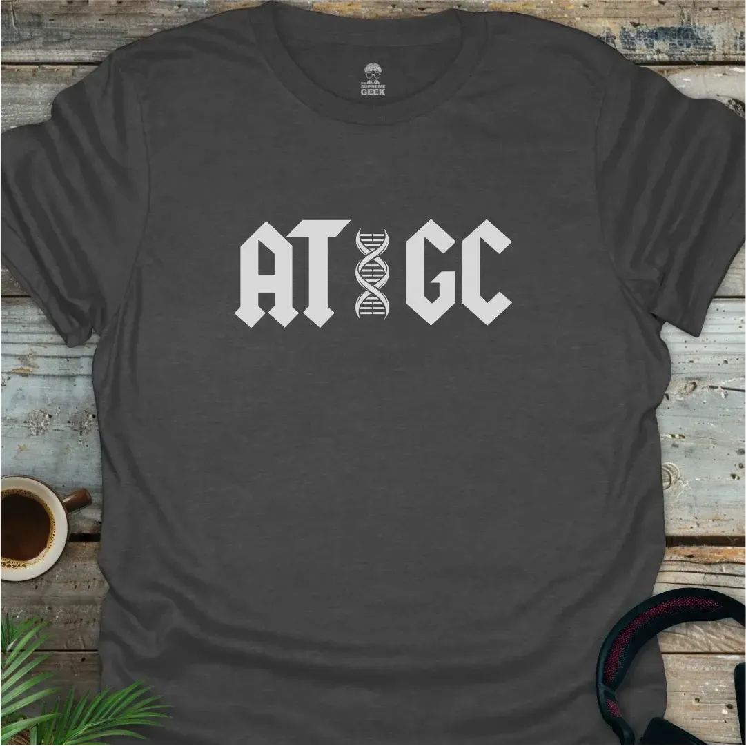 ATGC (DNA) - Geek T-Shirt - Dark Heather