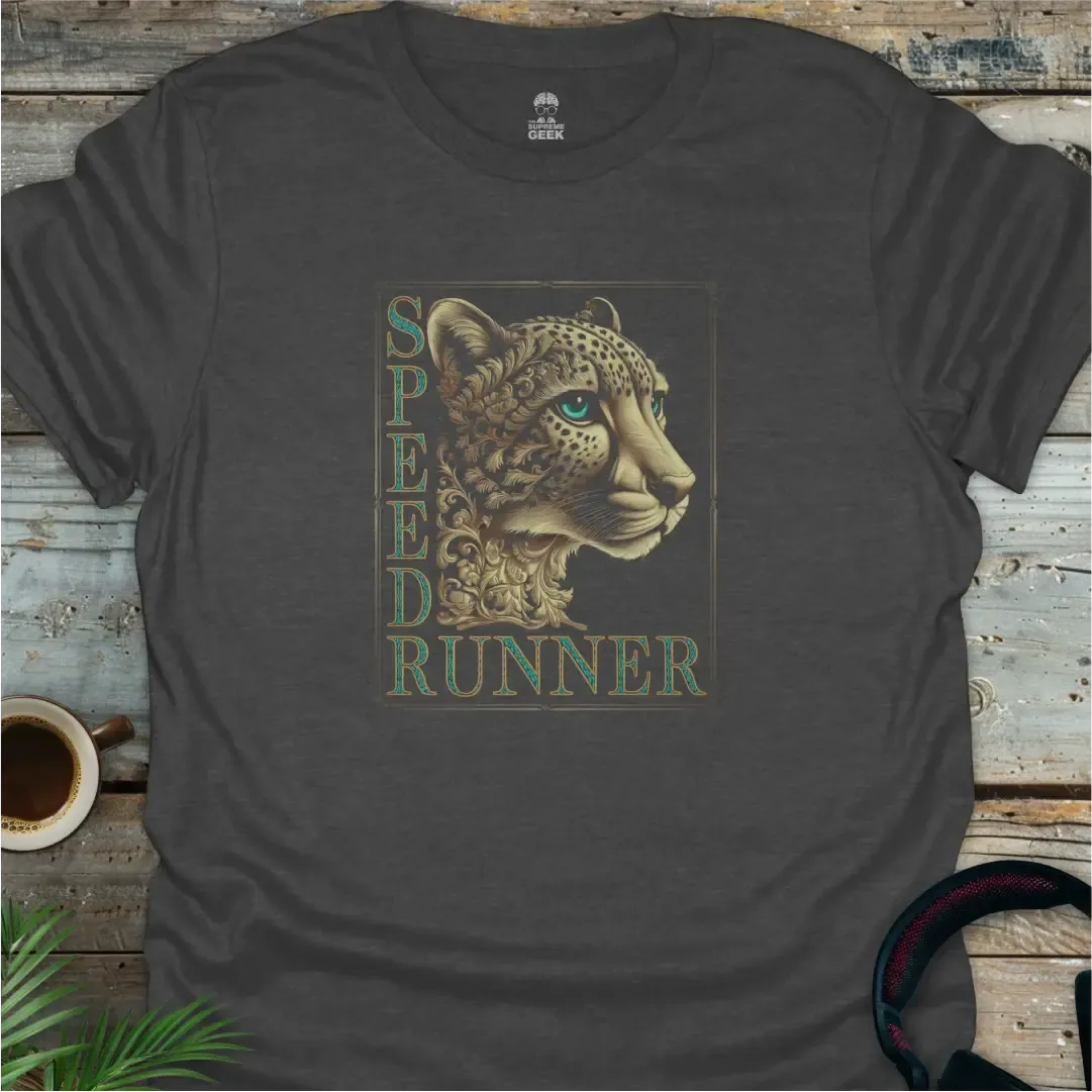 Speed Runner - Geek T-Shirt - Dark Heather