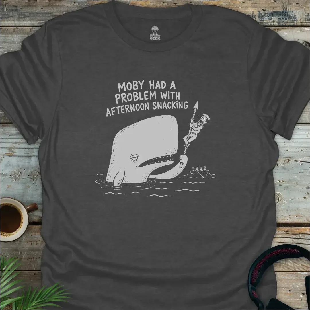 Moby Had A Problem - Funny Literary Geek T-Shirt