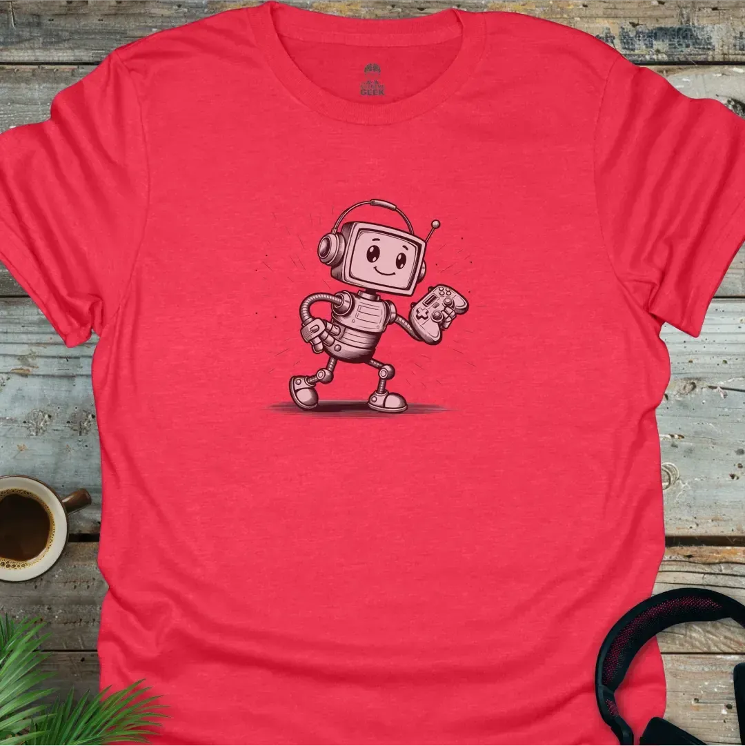 Gametron - Geek T-Shirt - Heather Red