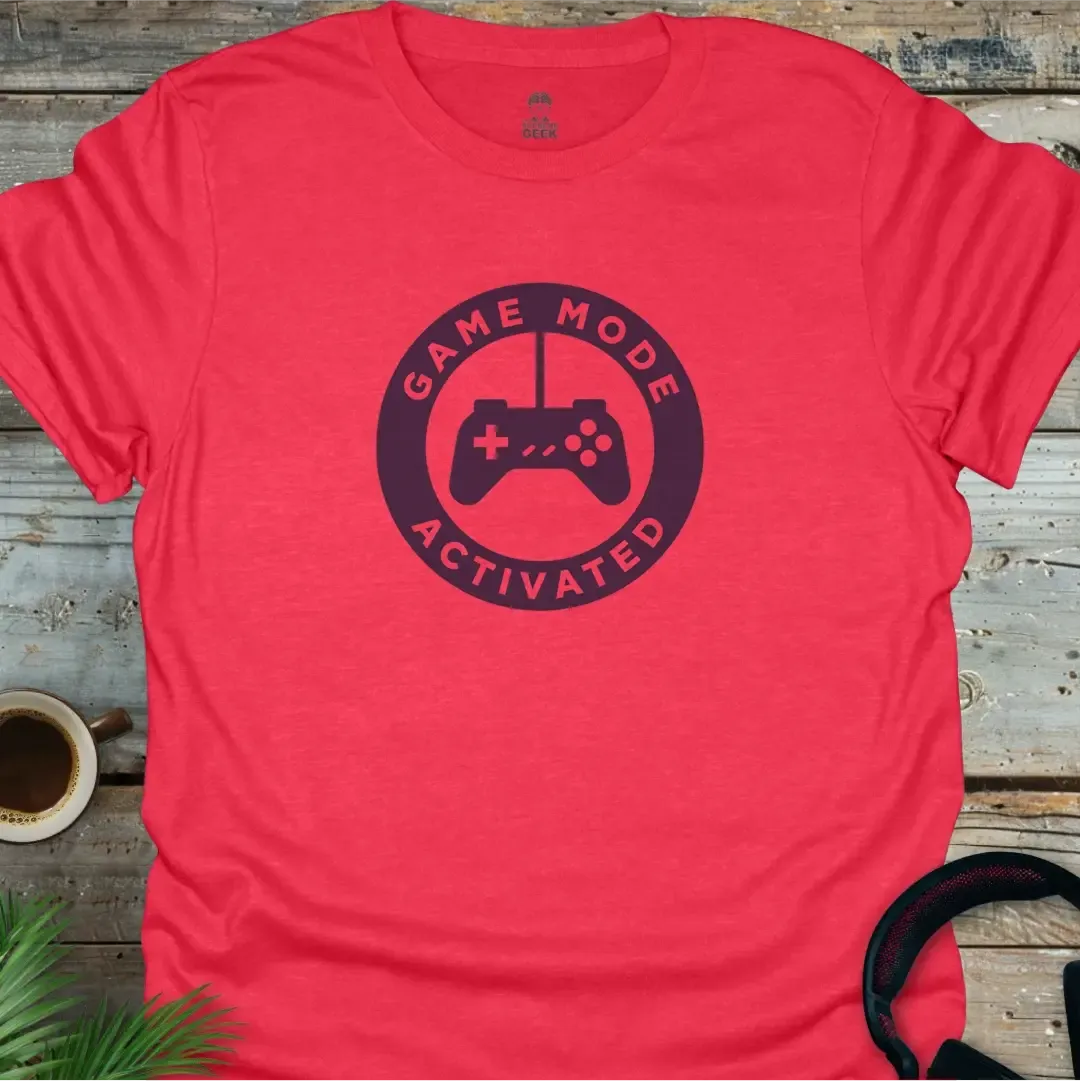 Game Mode Activated - Geek T-Shirt - Heather Red